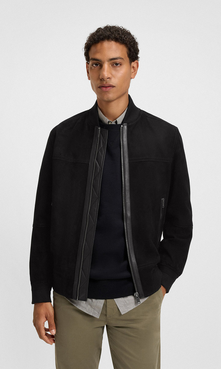 HUGO BOSS: Куртка из замши