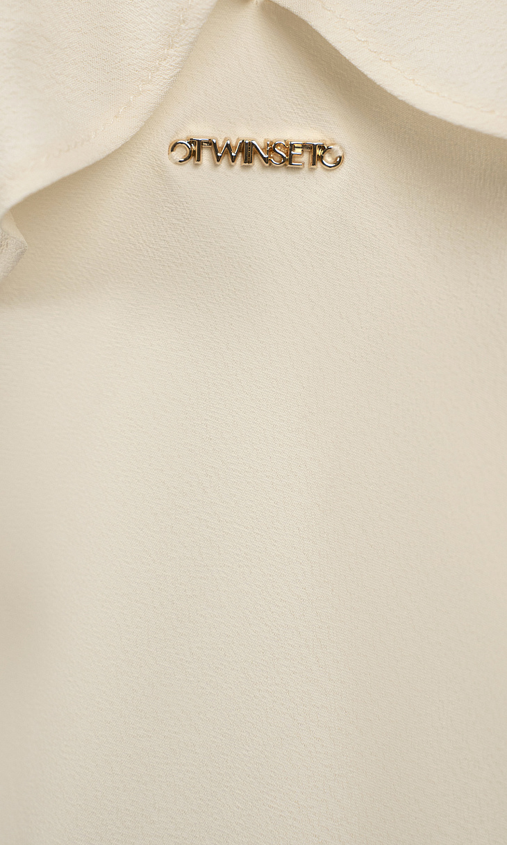 TWINSET: Топ с оборками