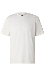 Футболка с тканым логотипом