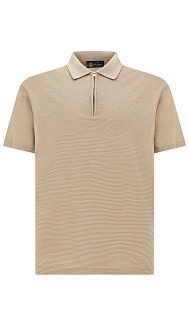 Поло из хлопка и шелка