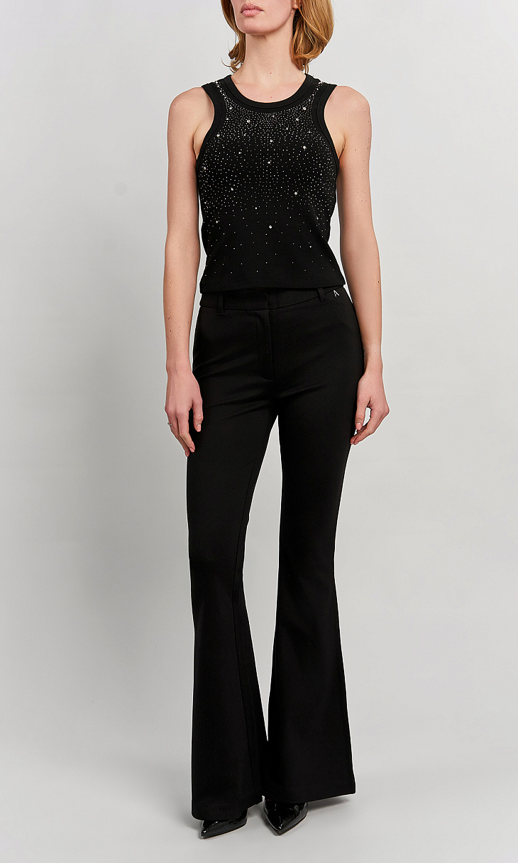 TWINSET: Топ со стразами