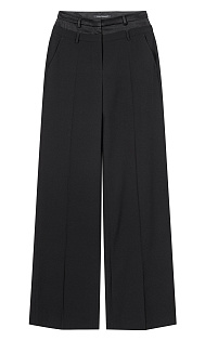 Брюки с атласной вставкой