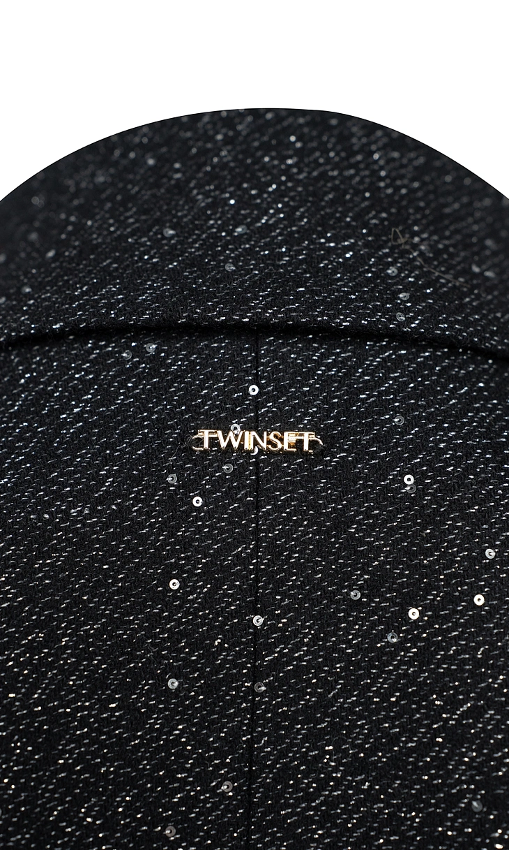 TWINSET: Пальто с пайетками