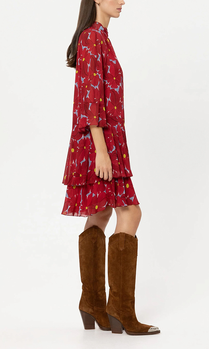 LUISA CERANO: Платье с цветочным принтом