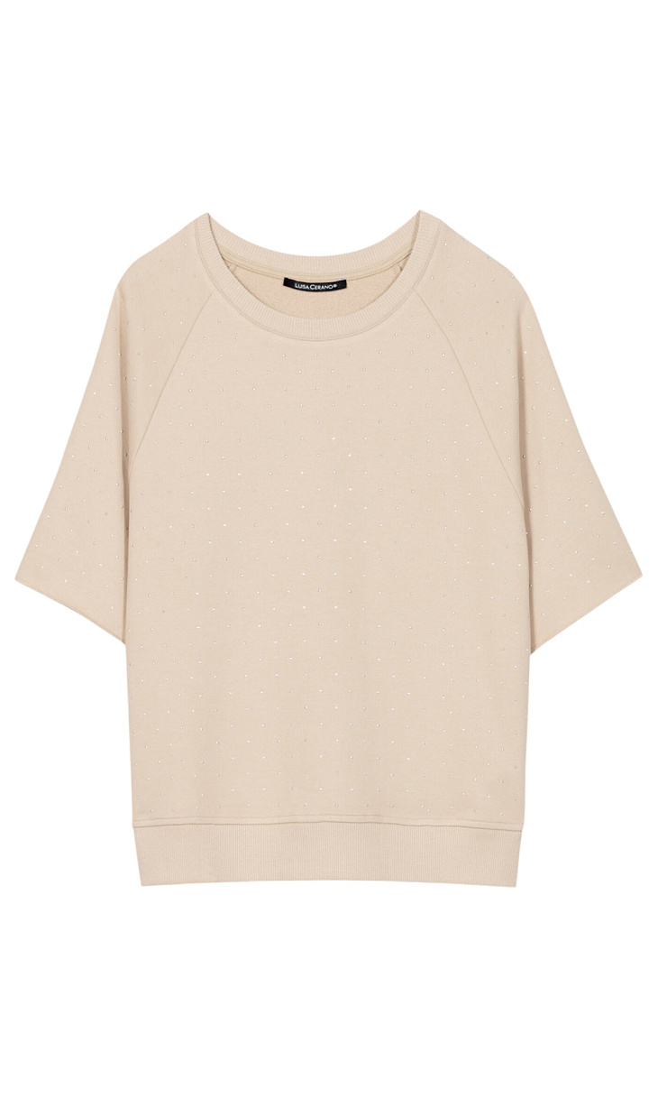 LUISA CERANO: Толстовка со стразами