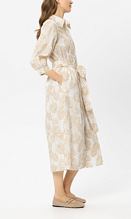 Платье-рубашка с вышивкой