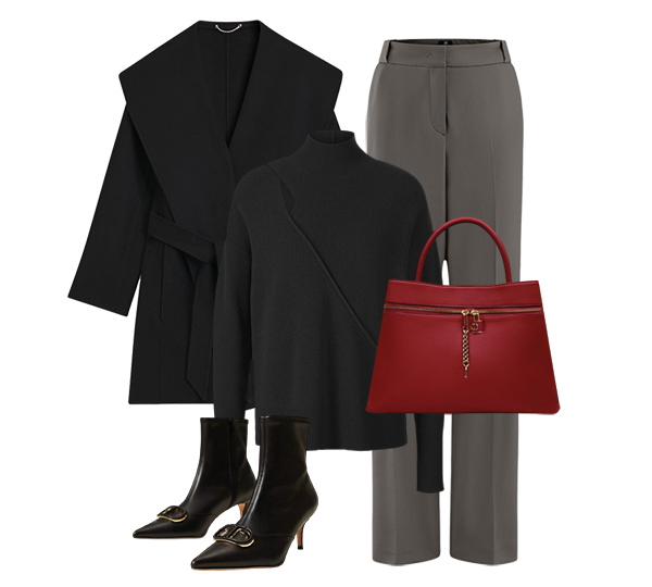 Элегантный образ с ярким акцентом